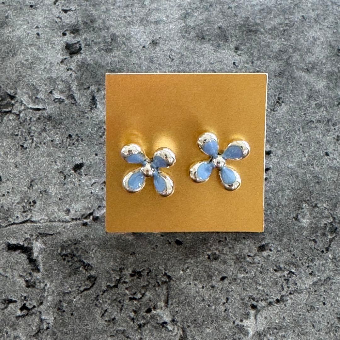 シルバー　silver925 ピアス　七宝焼　金沢　純銀製　新品