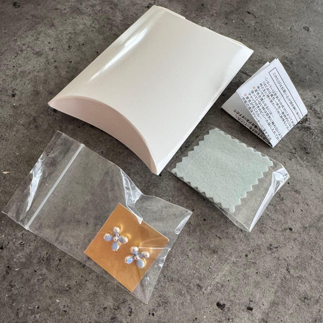 シルバー　silver925 ピアス　七宝焼　金沢　純銀製　新品