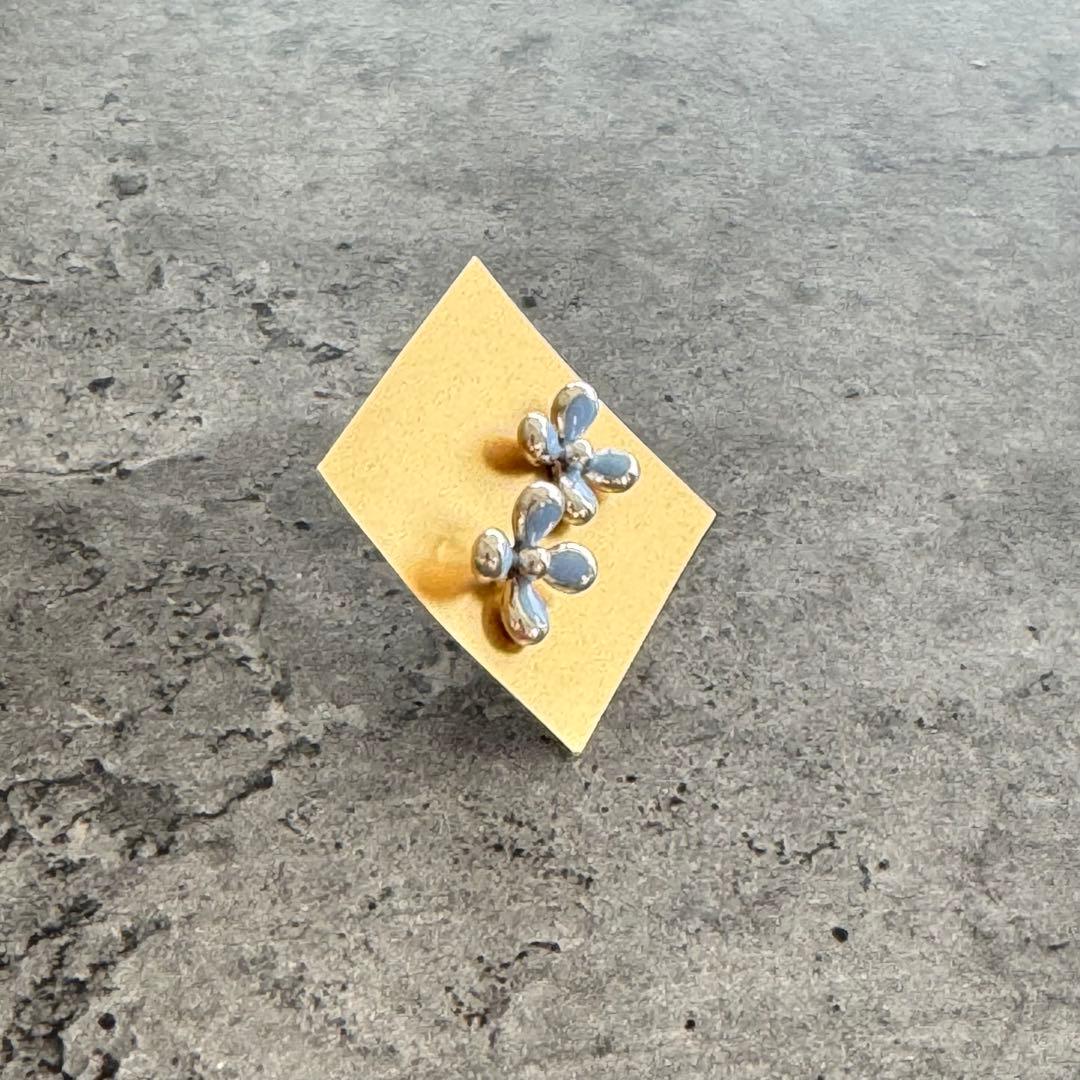 シルバー　silver925 ピアス　七宝焼　金沢　純銀製　新品