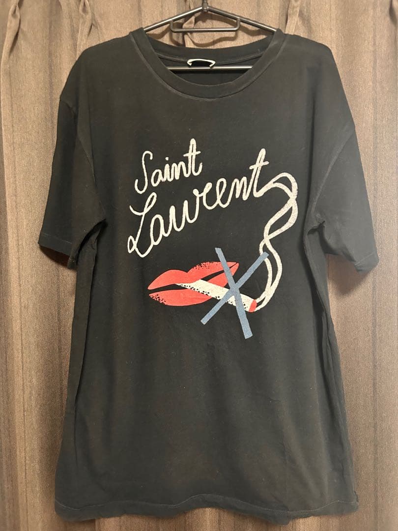 【SAINT LAURENT PARIS】ノースモーキング リップ Tシャツ M