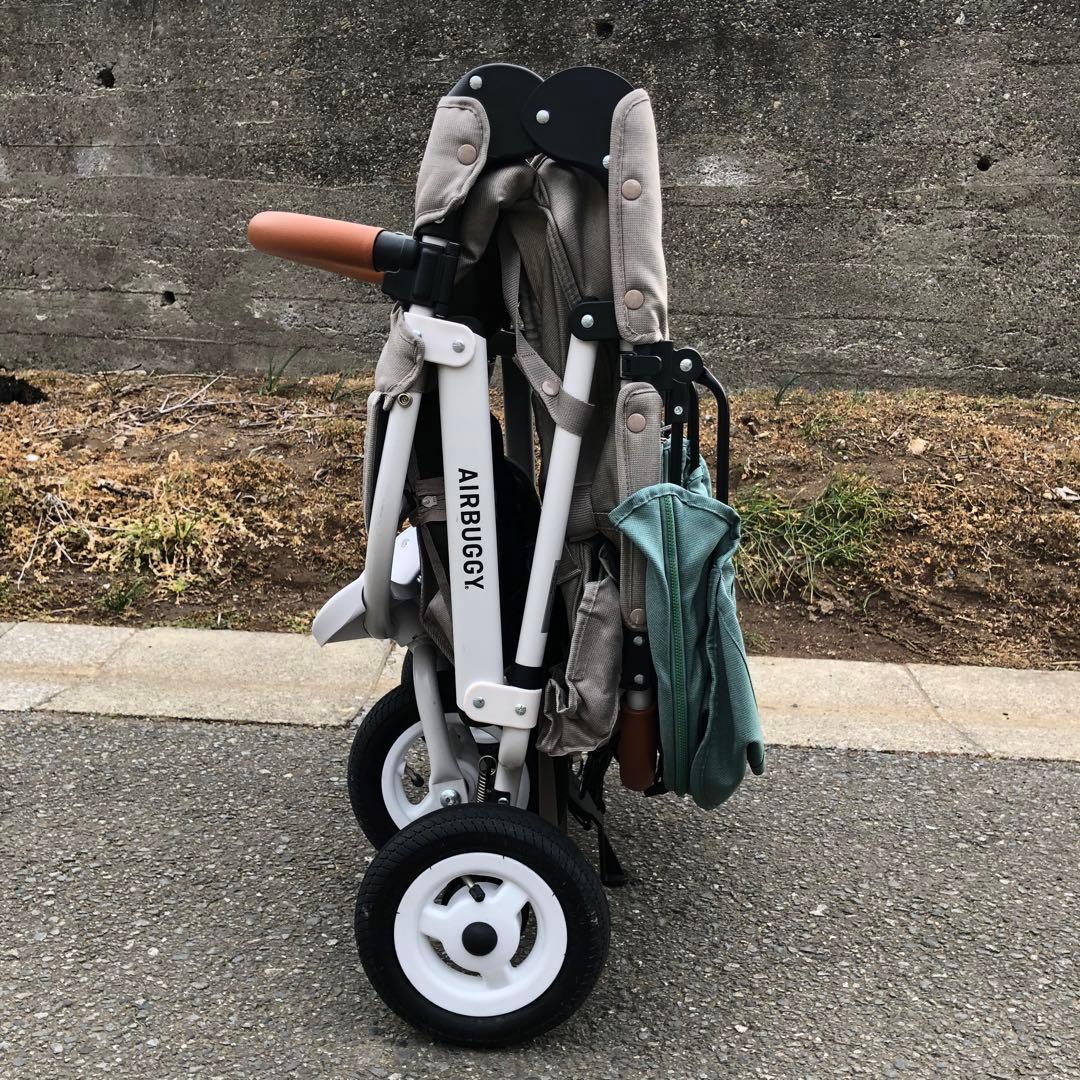 美品！AIRBUGGY ココダブル　フロムバース　ベビーカー　クローバー