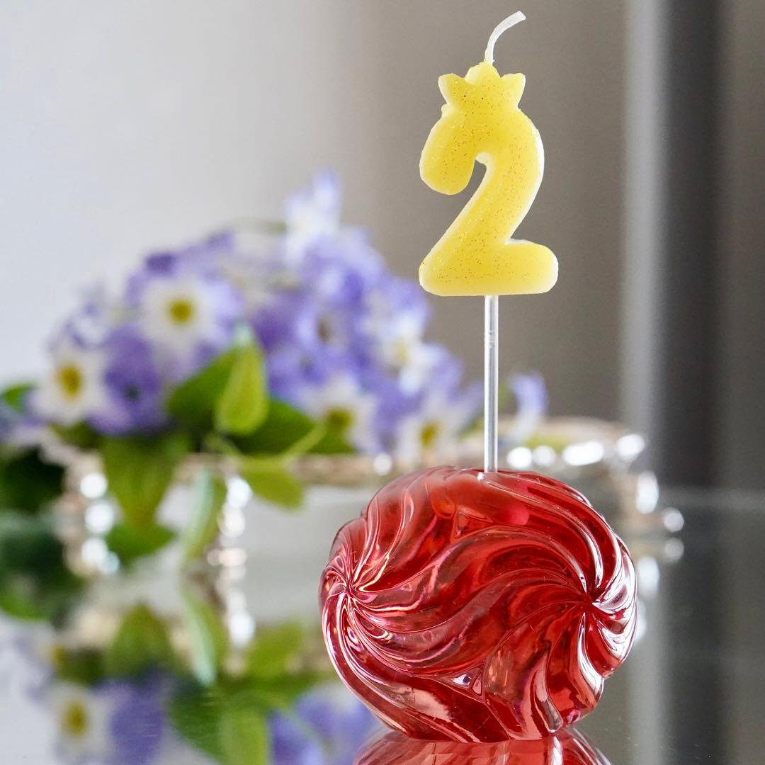 オールドバカラBACCARATローザス★燭台★赤 レッド★キャンドルスタンド★B