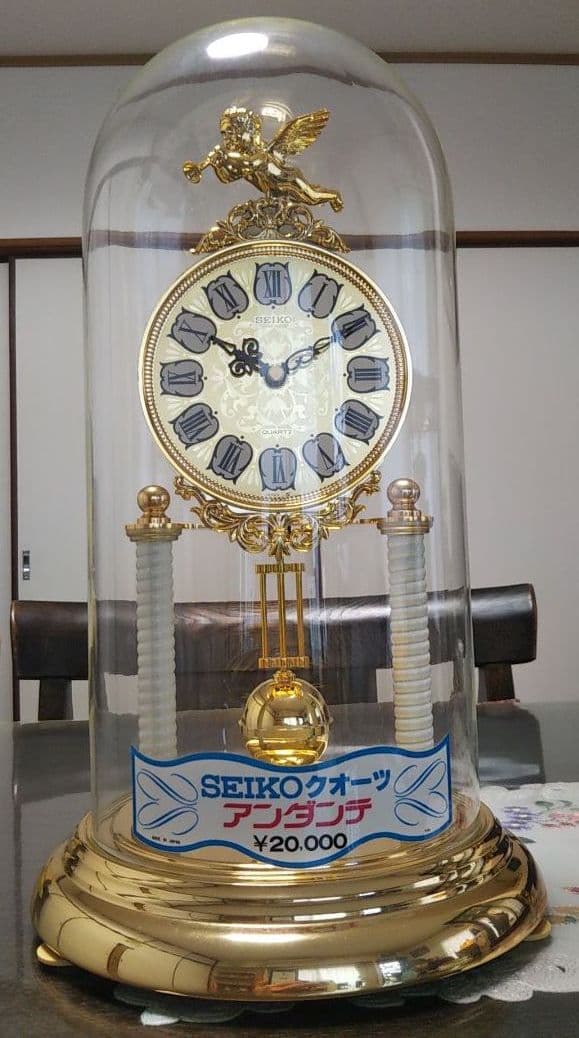 インテリア 置物 時計 置時計 SEIKO 天使 エンジェル