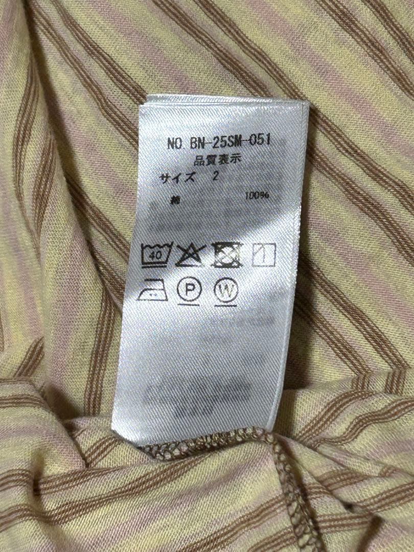 新品未使用 BATONER HAND DRAWING BORDER LONG T