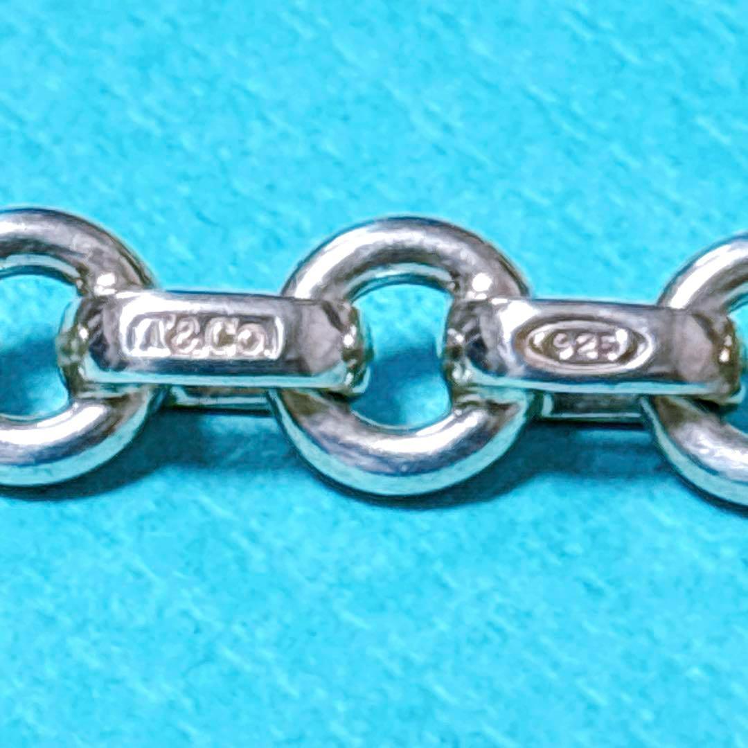 【美品】22.5cm ティファニー ドーナツチェーン ブレスレット SV925