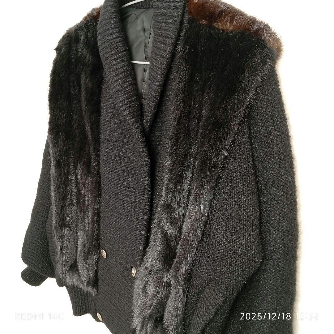 リアルファ×ニット ビンテージオーダーメイドジャケット XL