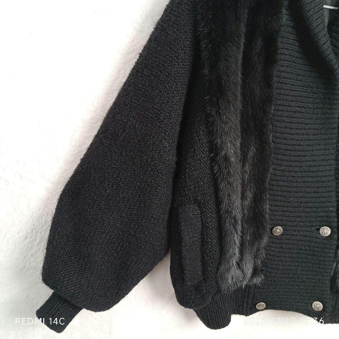 リアルファ×ニット ビンテージオーダーメイドジャケット XL