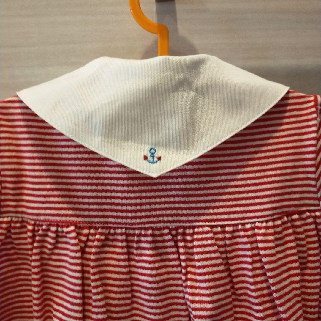 familiar ファミリアストライプ 半袖ワンピース90cm