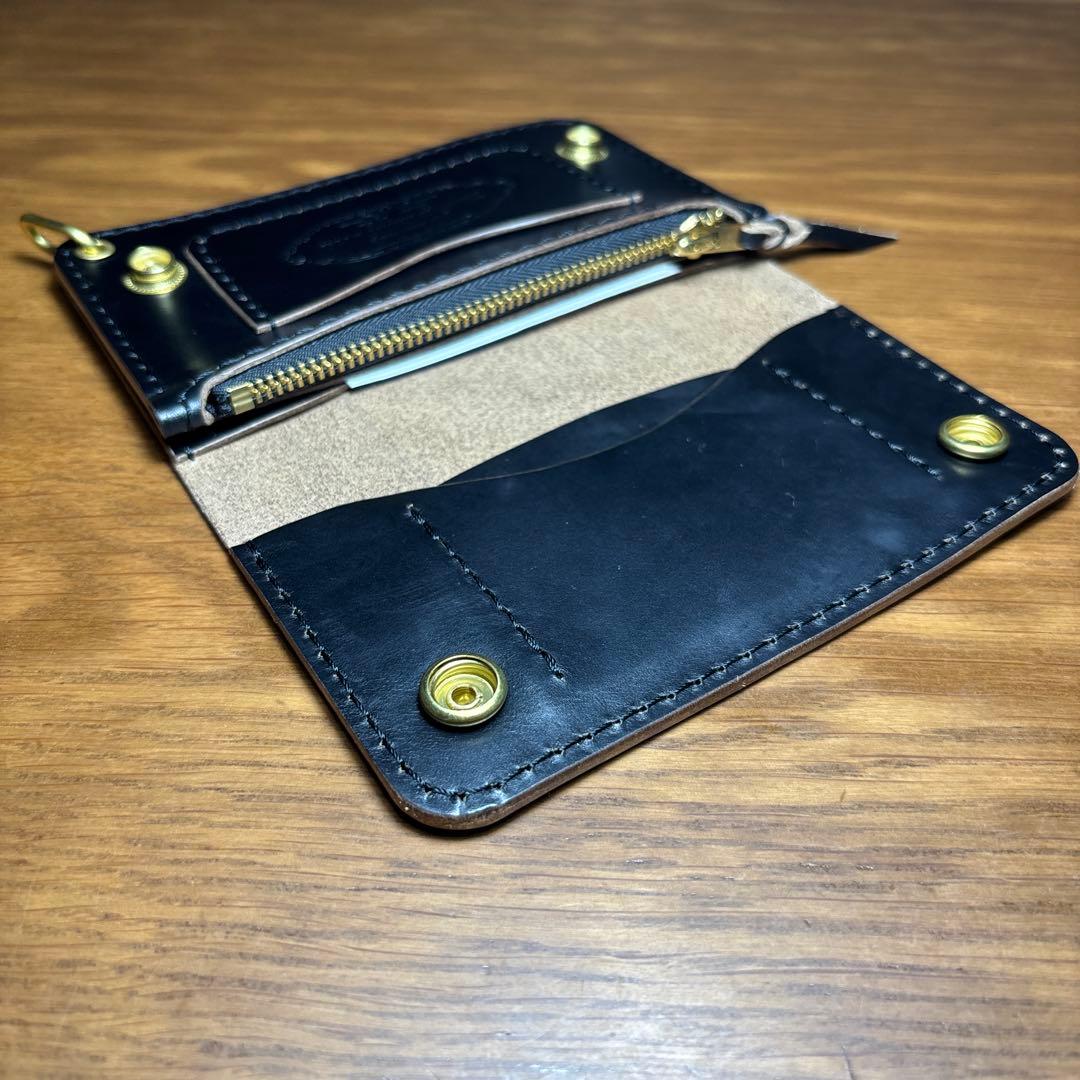 トラッカーウォレット クロムエクセル　ミドル　2層タイプ　フリーポケット付き