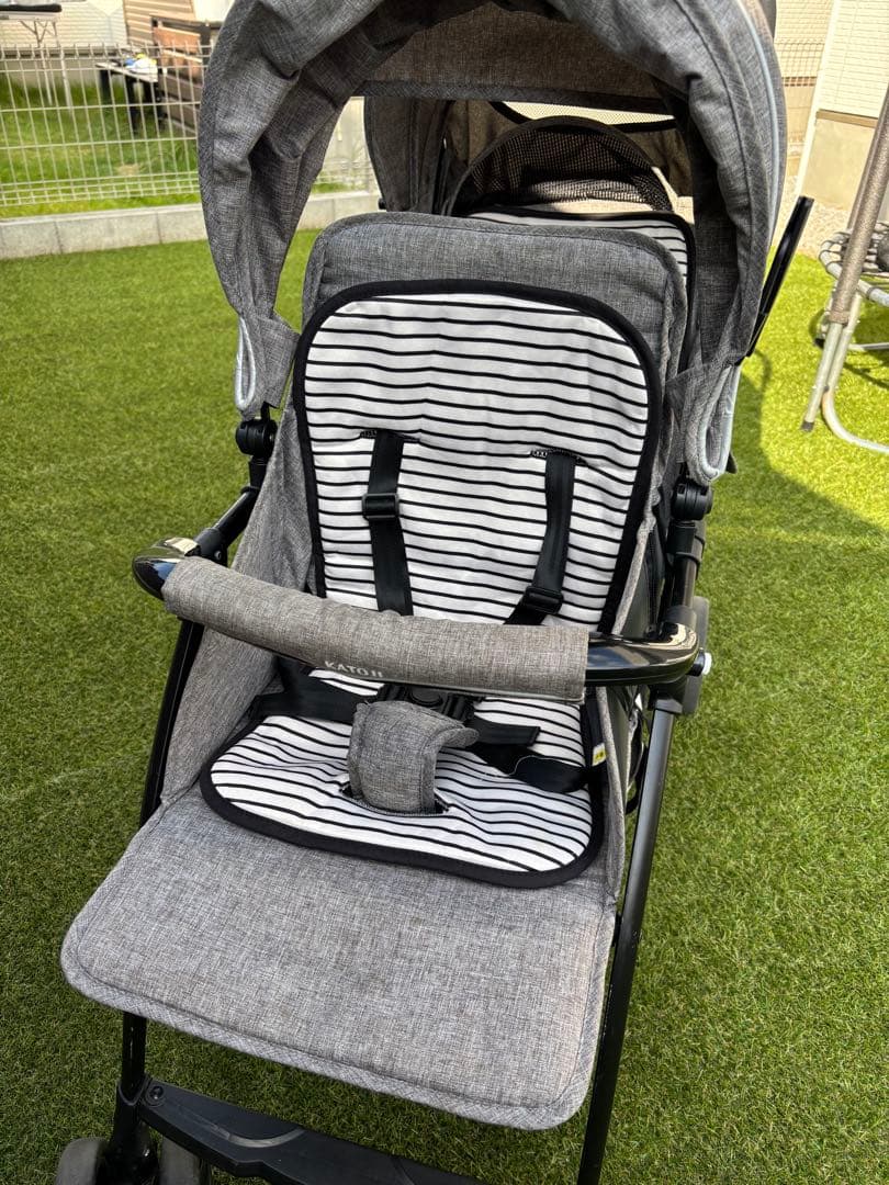 最終値下げ‼️早い者勝ち！美品　KATOJI タンデムストローラー ２人乗り