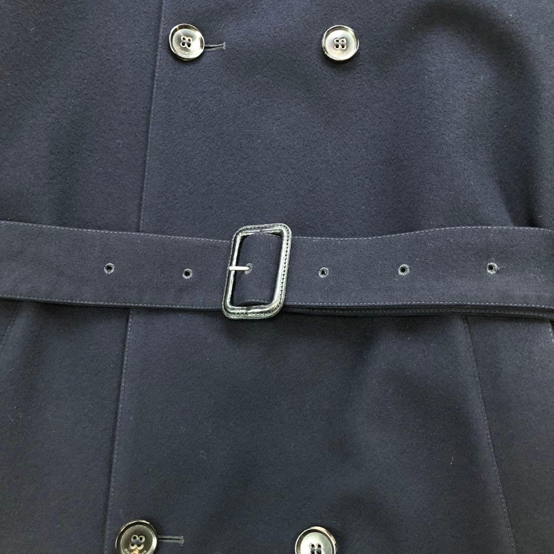 マッキントッシュ トレンチコート ウール 40サイズ/L位 ネイビー