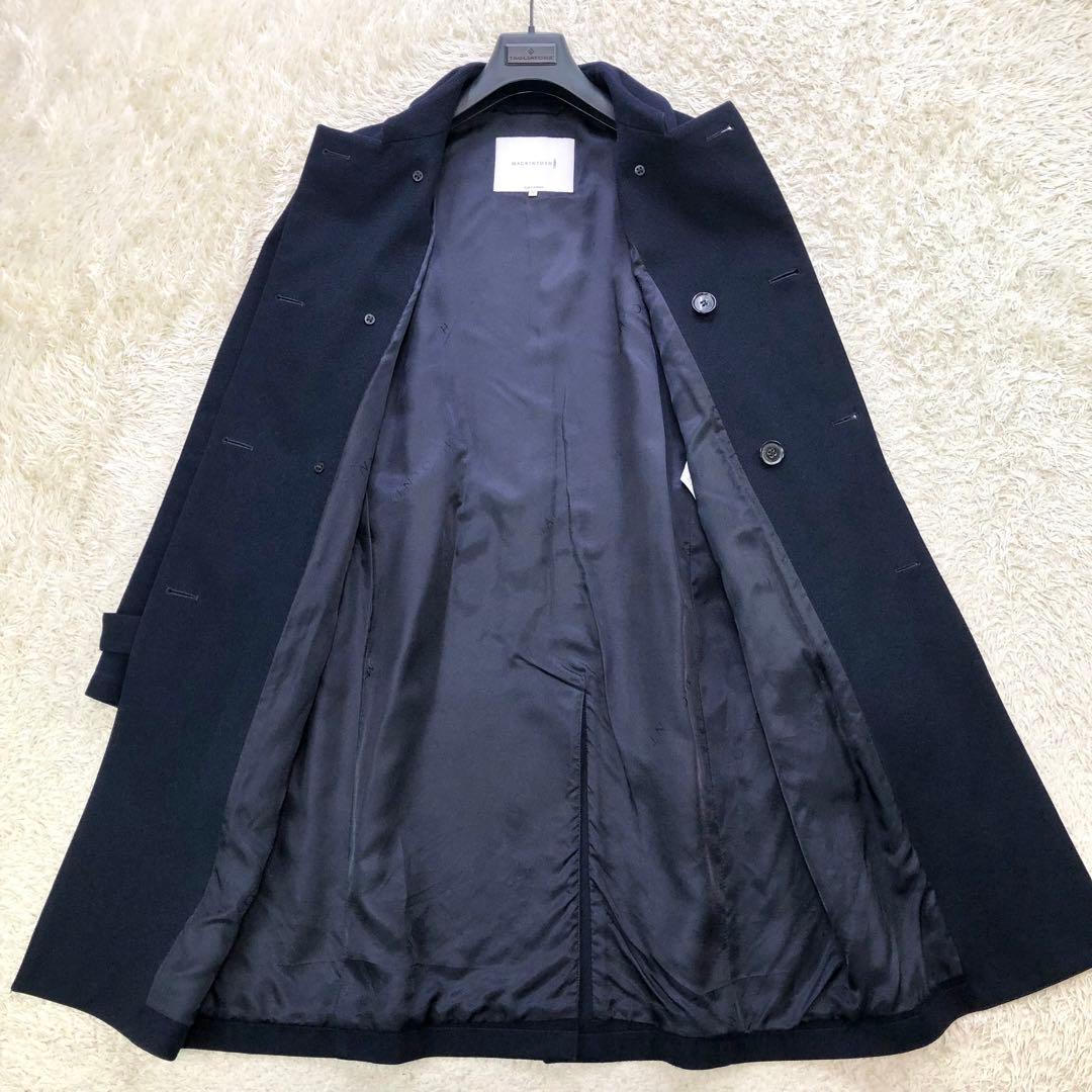 マッキントッシュ トレンチコート ウール 40サイズ/L位 ネイビー
