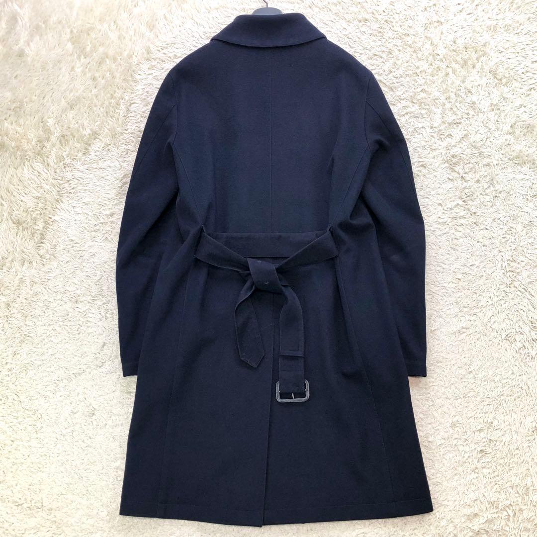 マッキントッシュ トレンチコート ウール 40サイズ/L位 ネイビー