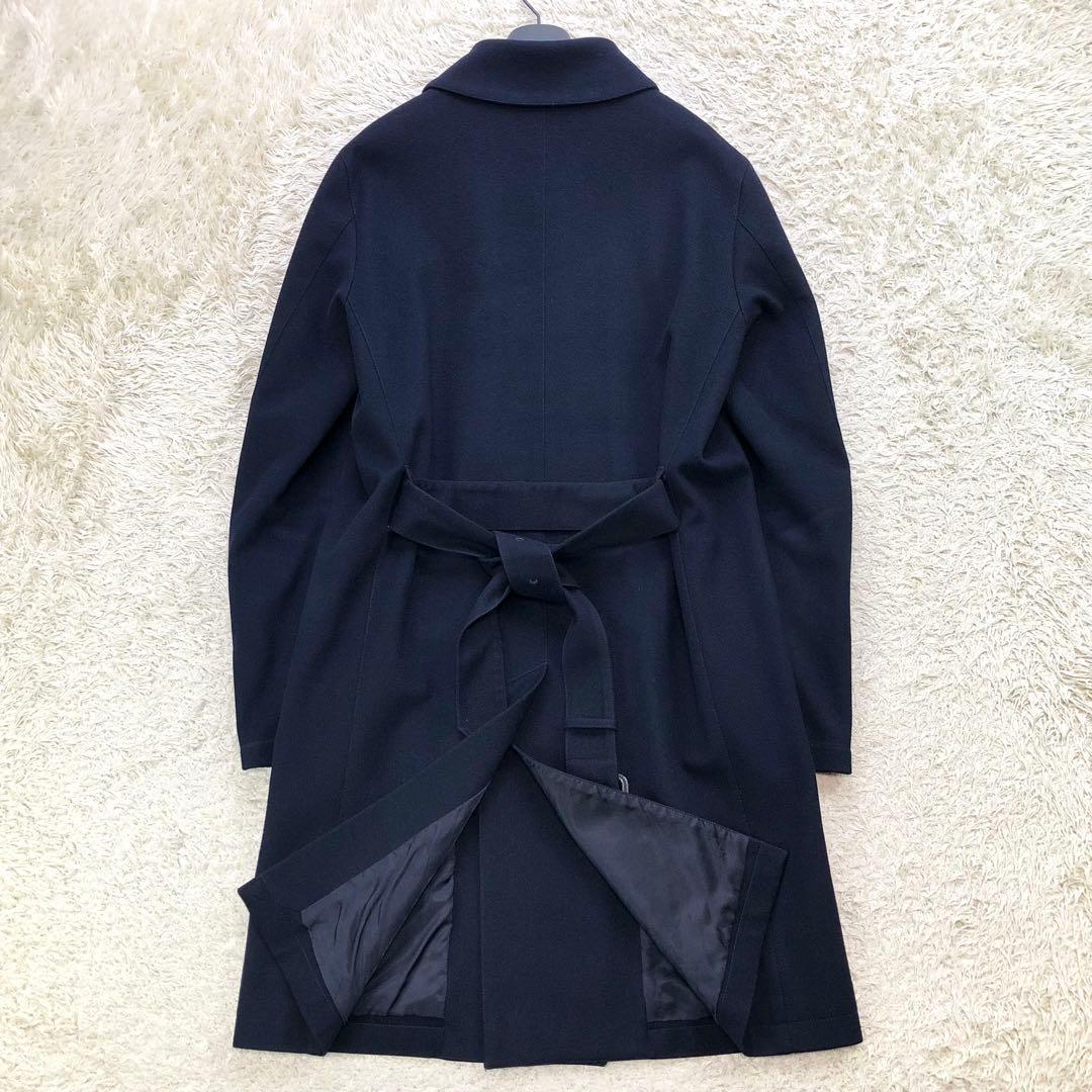 マッキントッシュ トレンチコート ウール 40サイズ/L位 ネイビー