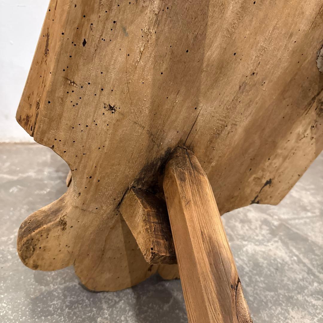 アンティーク　チェア　剥離　フランス　飾り椅子