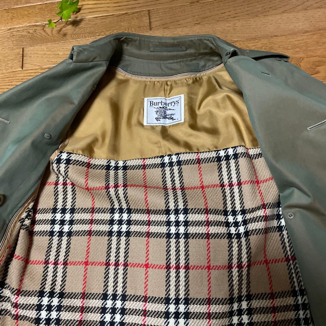 ✴︎極美品✴︎Burberryトレンチコート カーキ玉虫色 ヴィンテージ