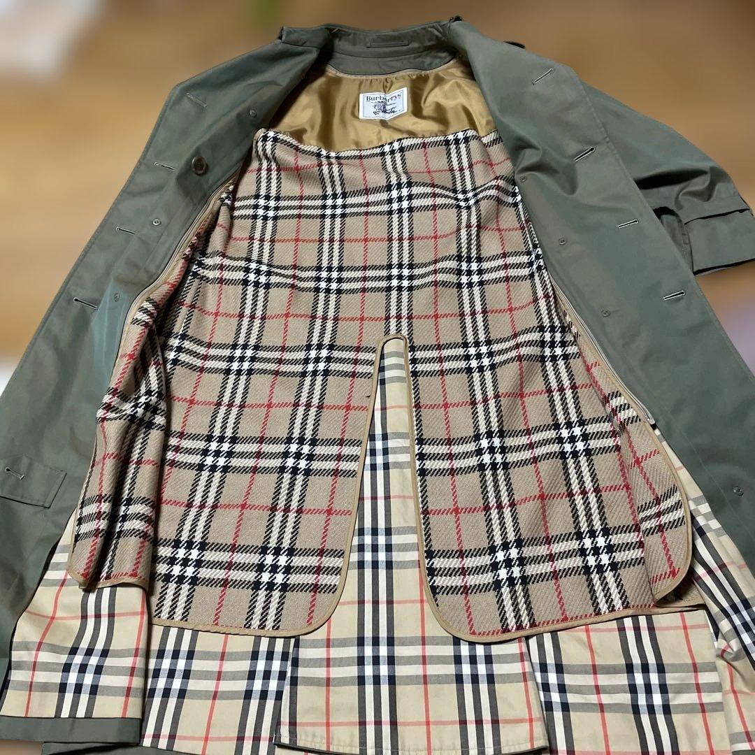 ✴︎極美品✴︎Burberryトレンチコート カーキ玉虫色 ヴィンテージ