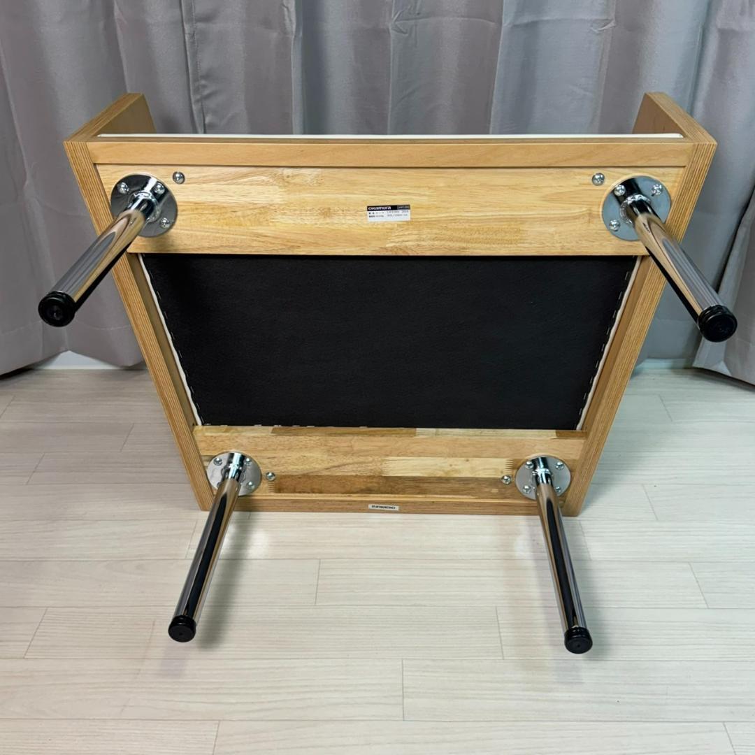 美品 オカムラ LW15DA 1人用チェア クリームホワイト