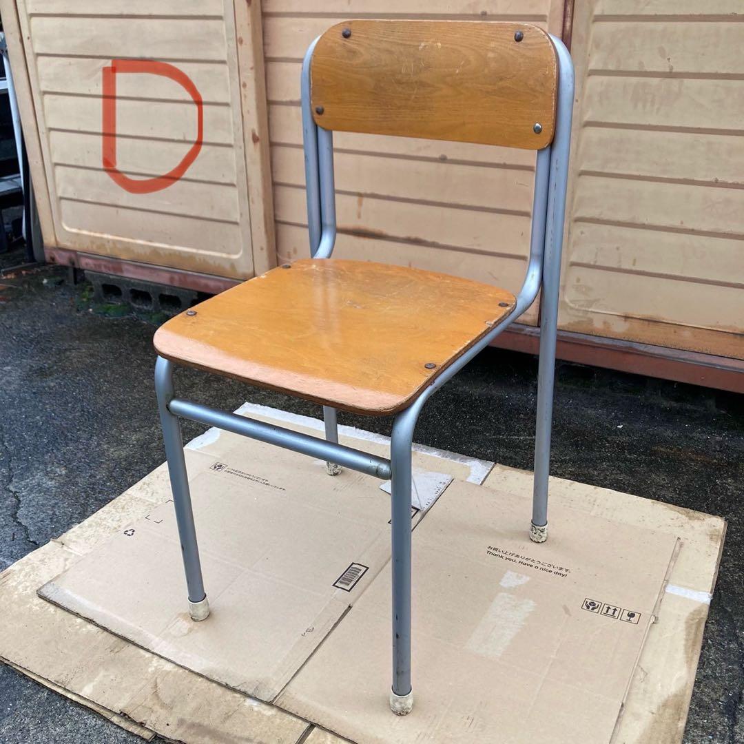 4点セット チトセ 学校 椅子 レトロ CDHK