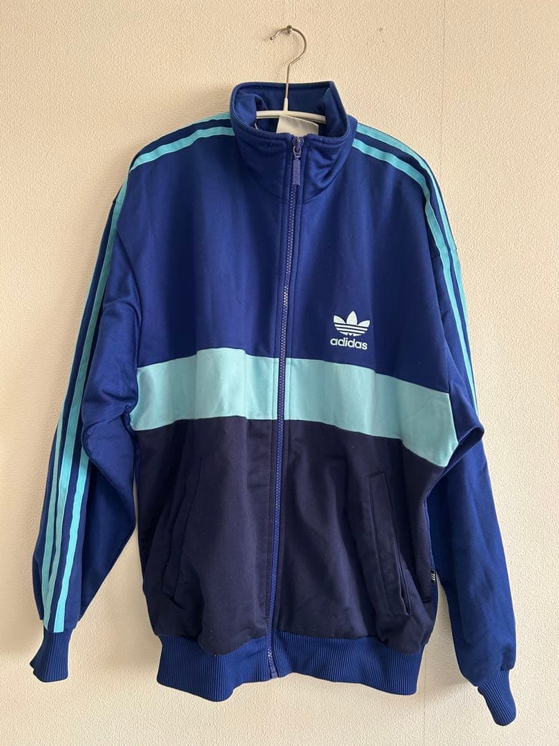 adidas ジップアップジャケット M ネイビー/ライト　ヴィンテージ