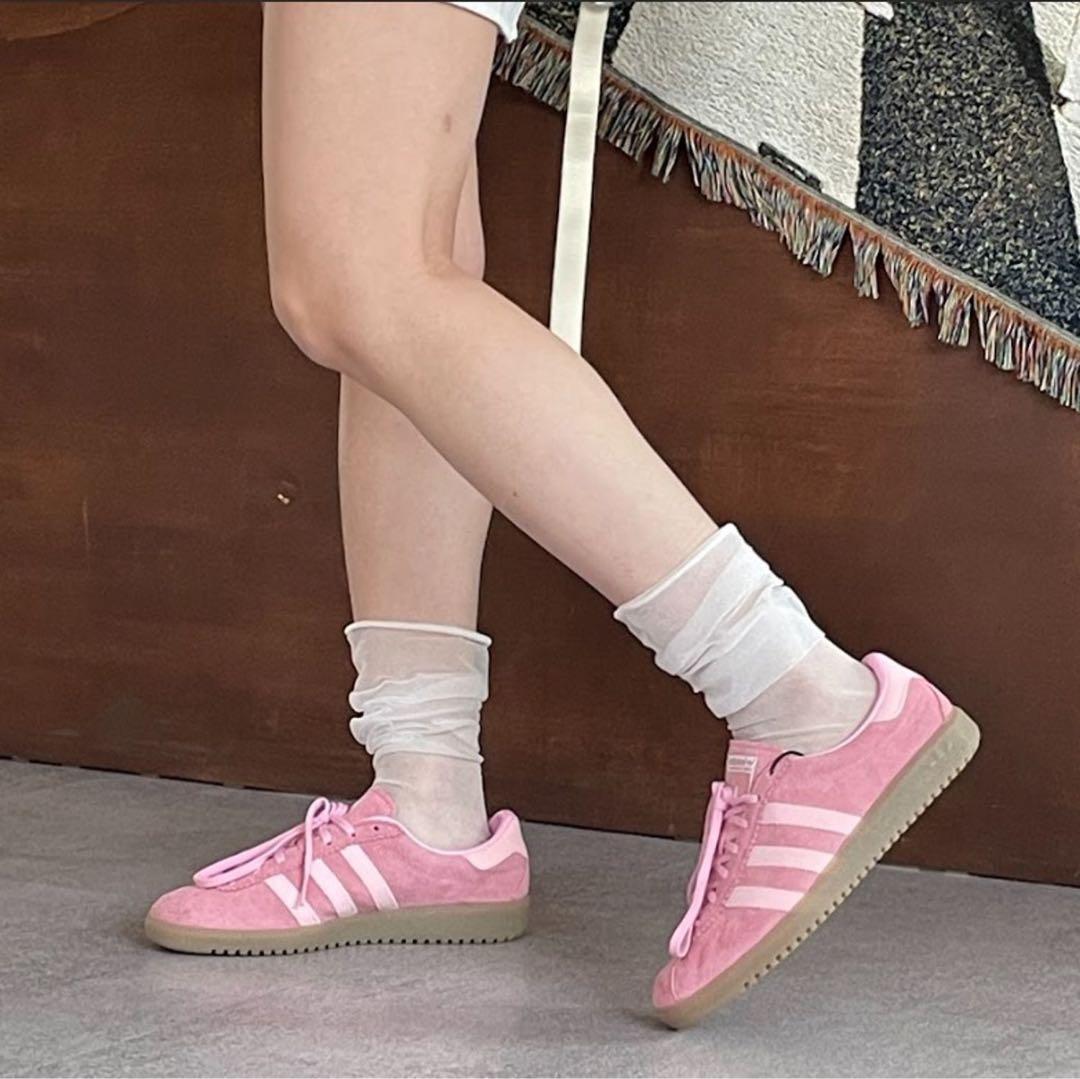 【新品未使用】24.0 韓国 adidas アディダス バミューダ ピンク