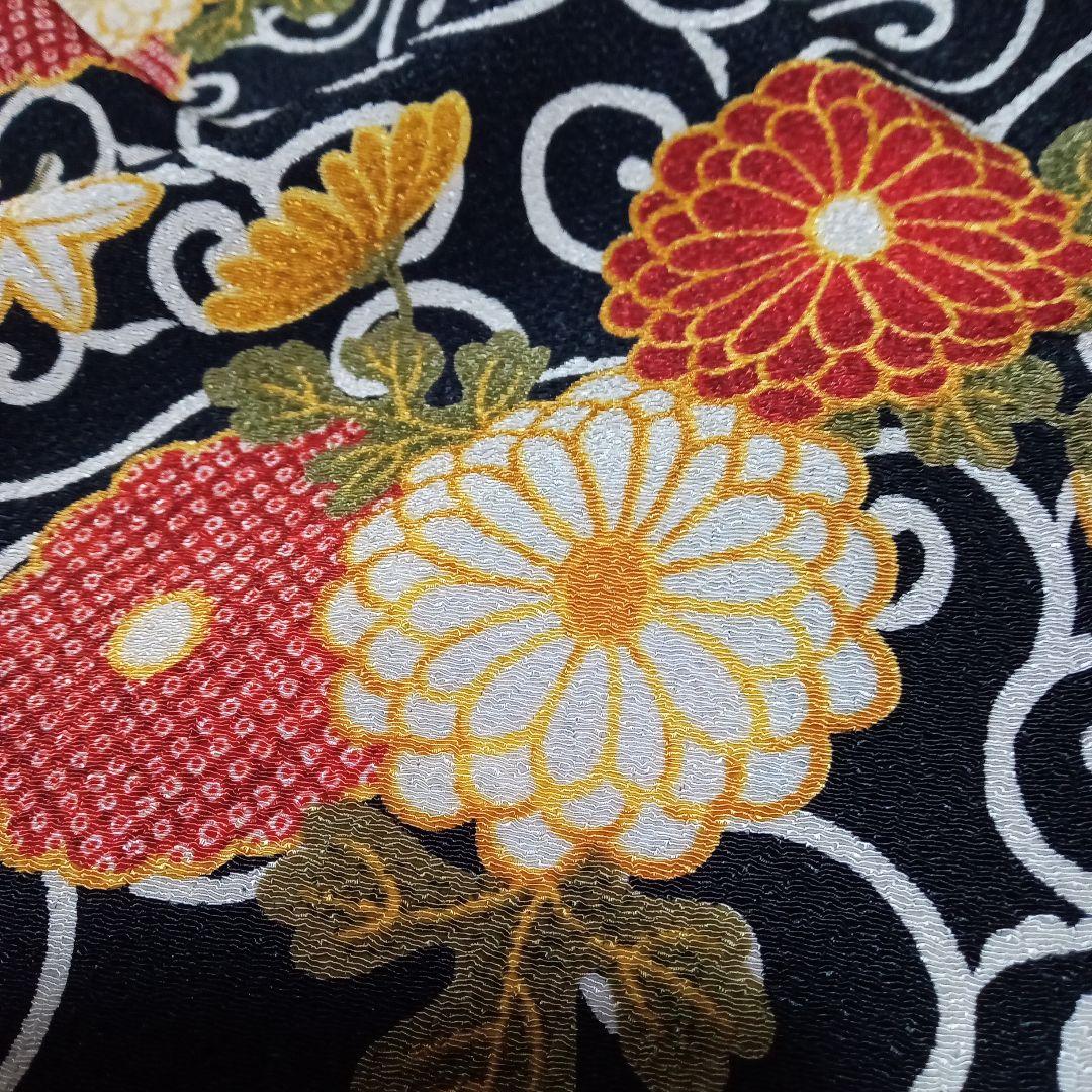 ジ*ー様 ワンダフルワールド ジャンパースカート 和柄 縮緬 唐草模様 たくし上