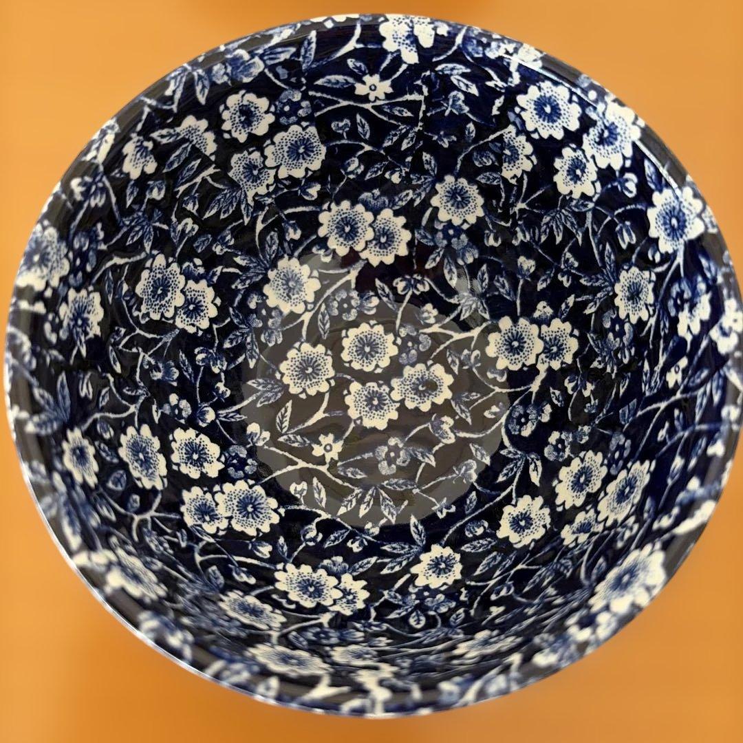 R*a様 ブルーキャリコ/Burleigh カップソーサー/ボウル✖️2/プレー