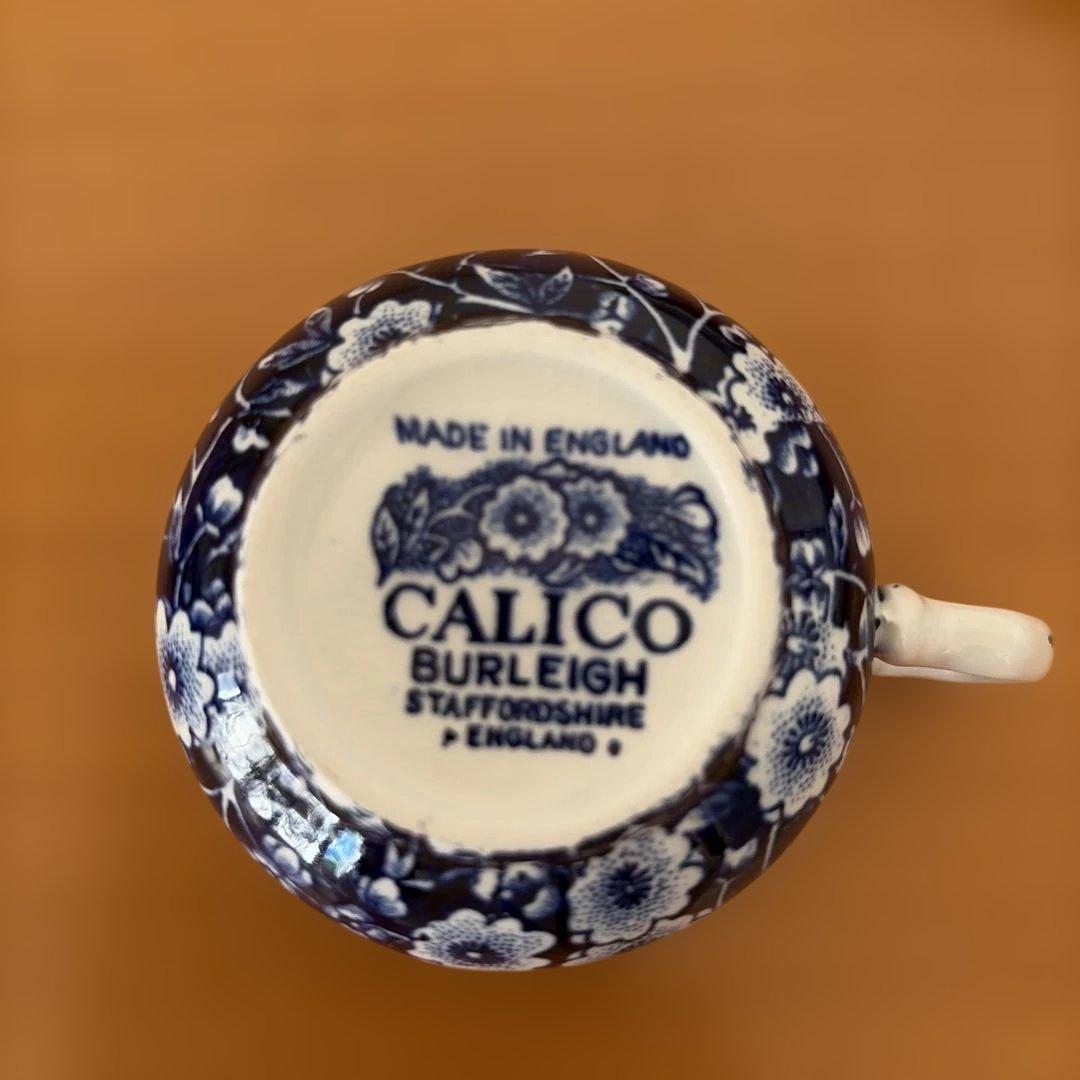 R*a様 ブルーキャリコ/Burleigh カップソーサー/ボウル✖️2/プレー