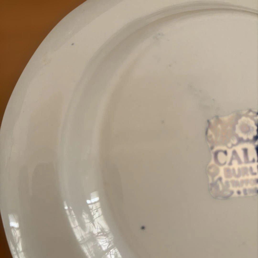 R*a様 ブルーキャリコ/Burleigh カップソーサー/ボウル✖️2/プレー