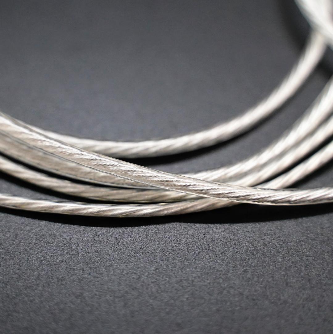 特別価格 超冷凍製単結晶銅銀メッキ最高スペックケーブルIE900用/4.4mm