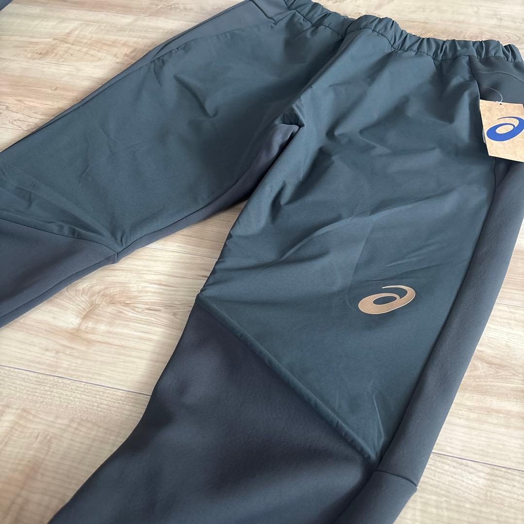 新品　アシックス　メンズ　ハイブリッドジャージジャケットパンツ　カーキ　L