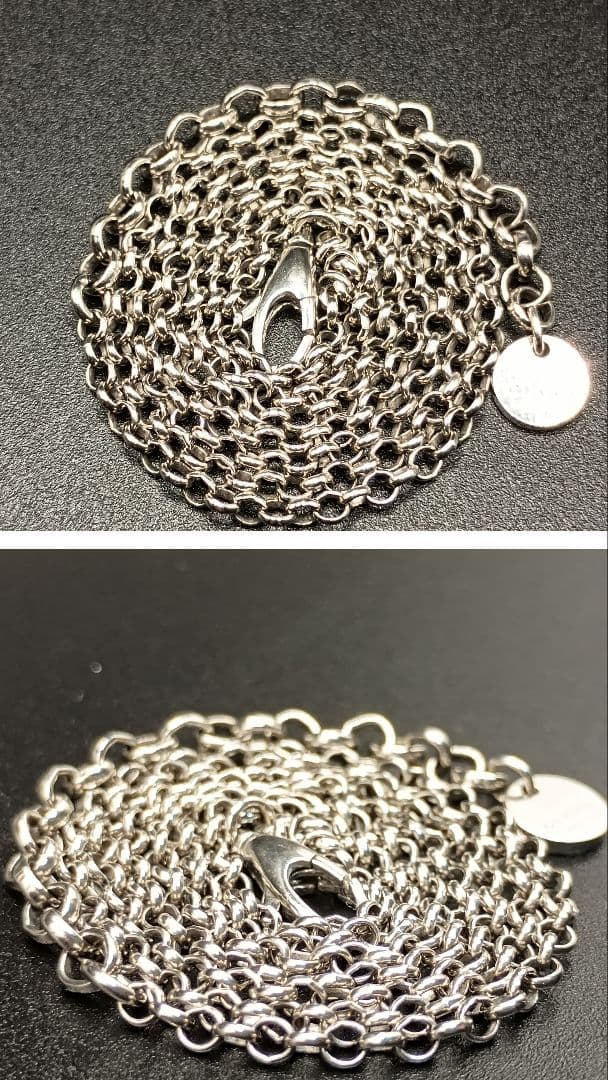 GUCCI あずきチェーン ガンメタ 50cm SILVER925