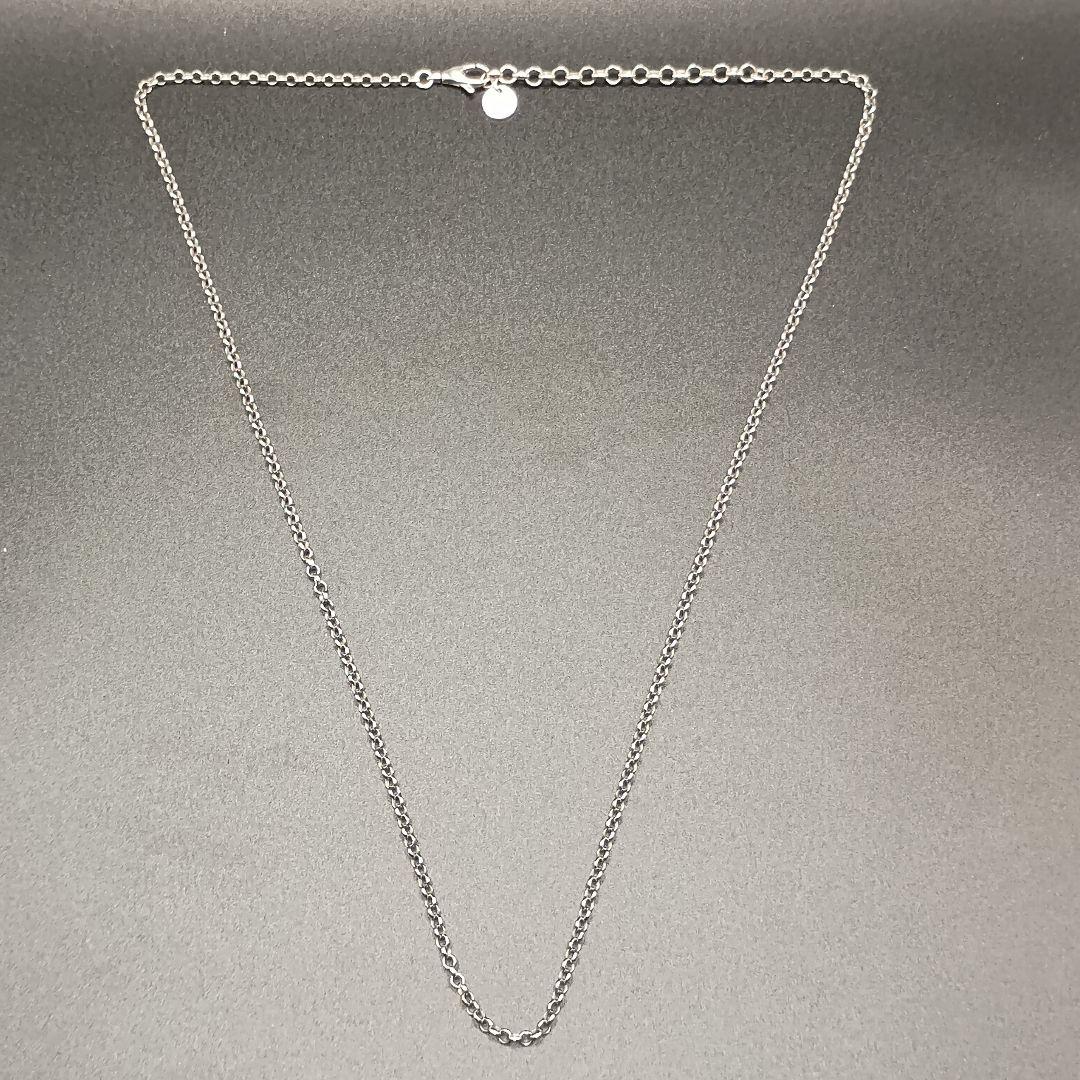 GUCCI あずきチェーン ガンメタ 50cm SILVER925