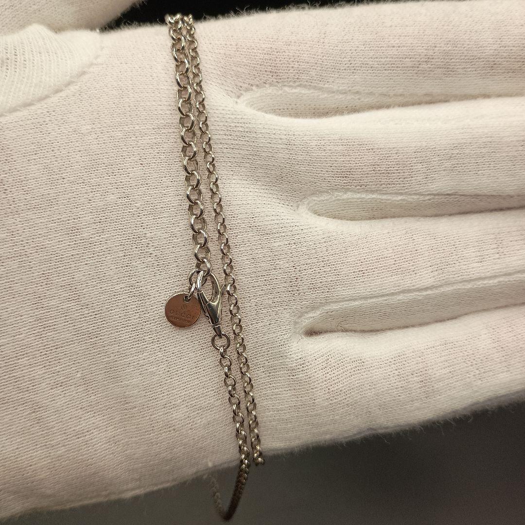 GUCCI あずきチェーン ガンメタ 50cm SILVER925