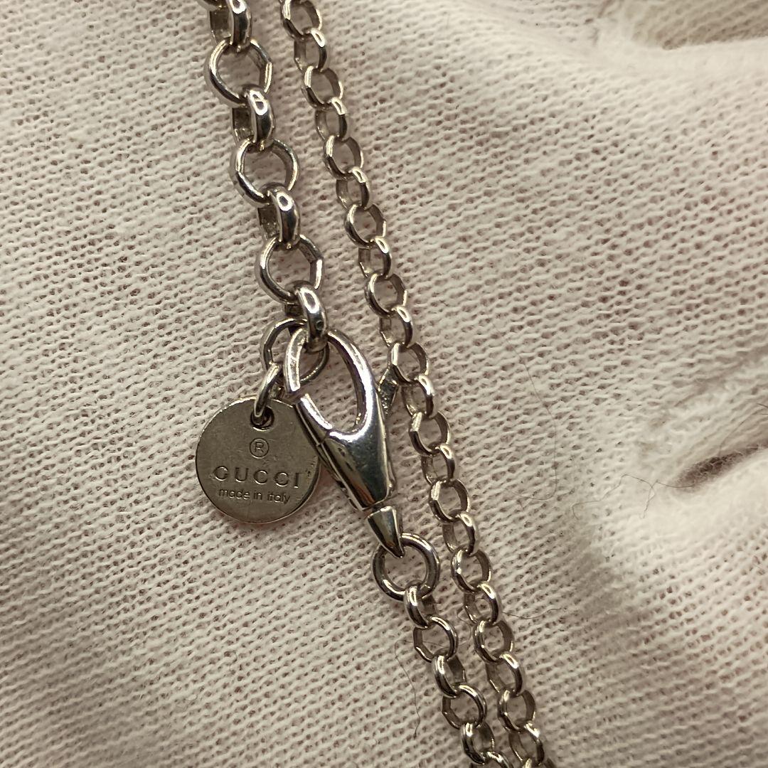 GUCCI あずきチェーン ガンメタ 50cm SILVER925