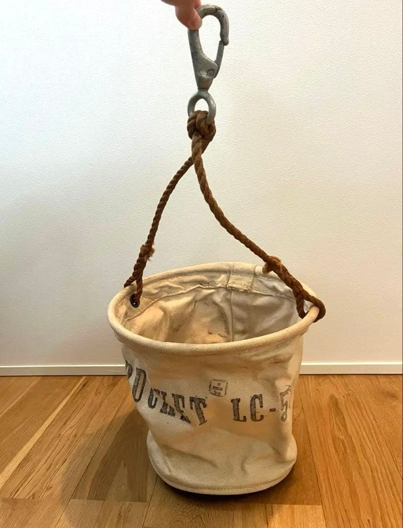 キャンバス バケット バケツ バスケット かご バッグ ミリタリー USアーミー