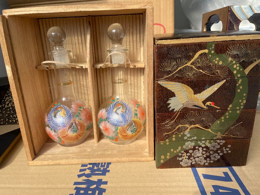 雛徳利 雛道具 和ガラス アンティーク　雛道具