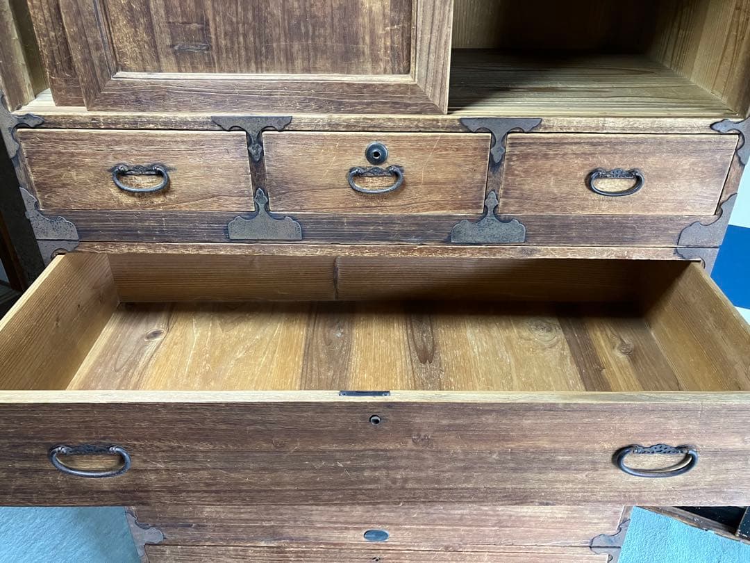 和箪笥 9引き出し ナチュラルウッド