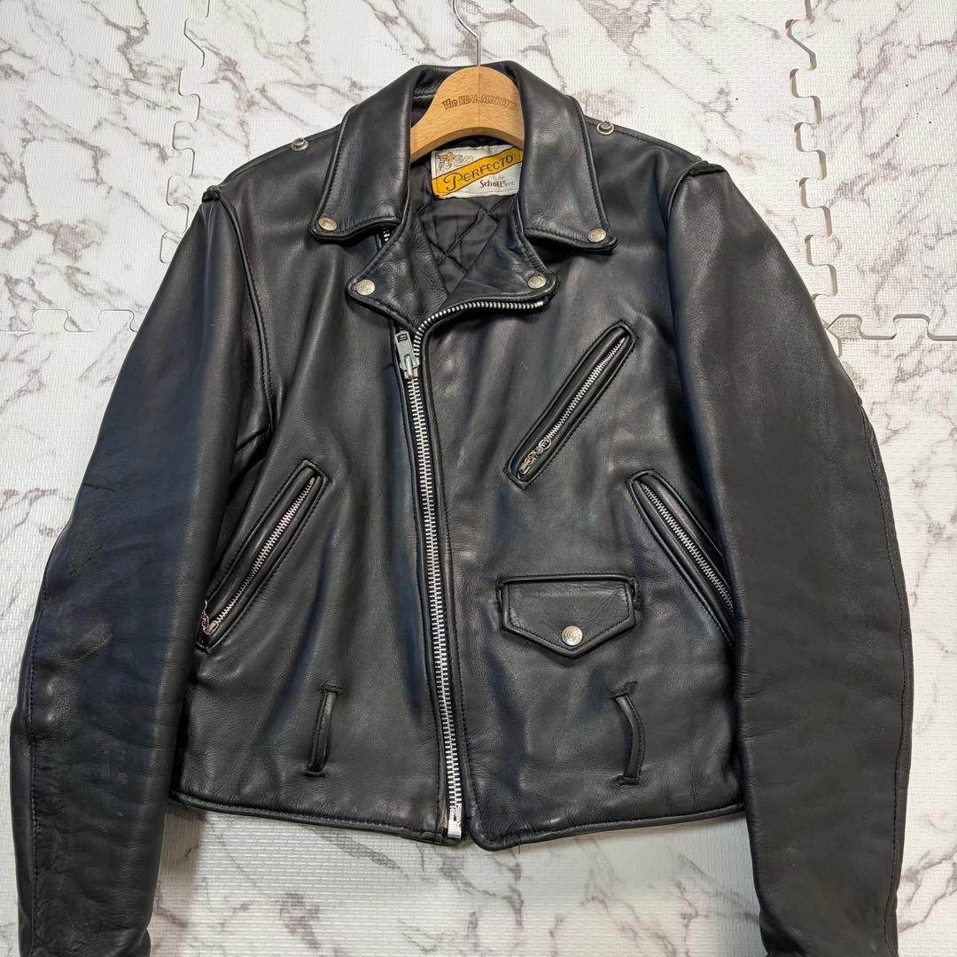 悪天使用⭕️ schott ダブルライダース 40size 618 ブラック