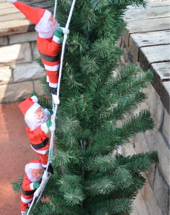 【現品限り】 クリスマス シンプル ツリー はしご サンタクロース Xmas