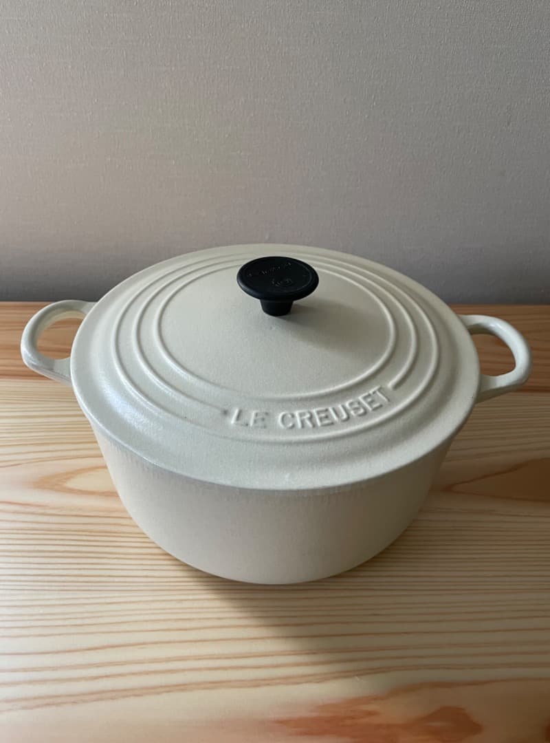 LE CREUSET　ル・クルーゼ　希少　限定色　22　白　ココット　ロンド