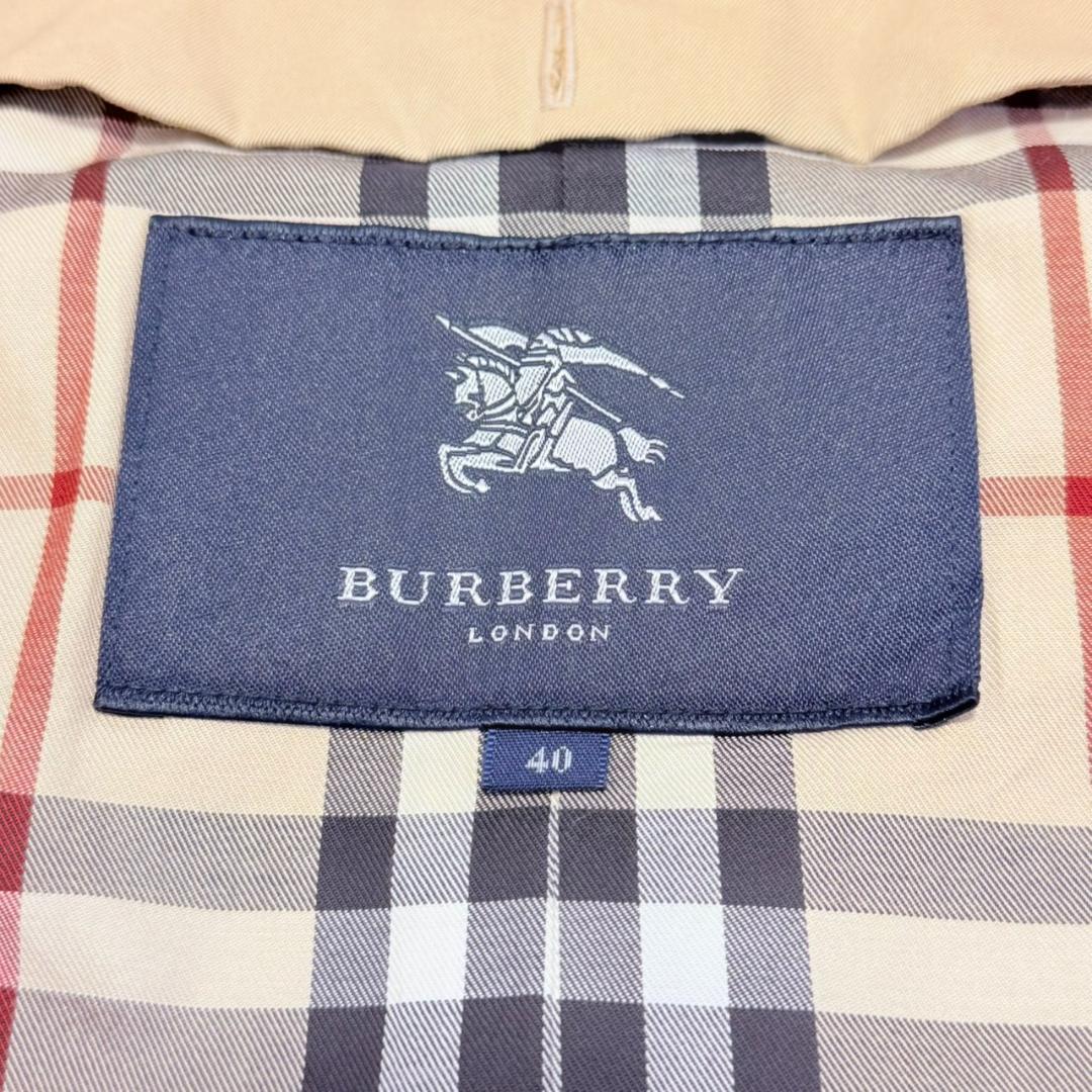 BURBERRY LONDON 腰ベルト コットン ノバチェック　トレンチコート