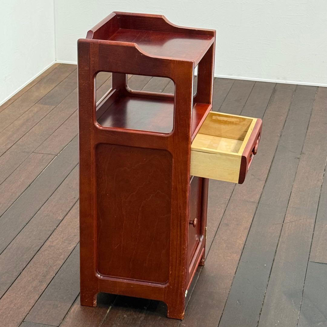 H19K79b カリモク 電話台 クラシック