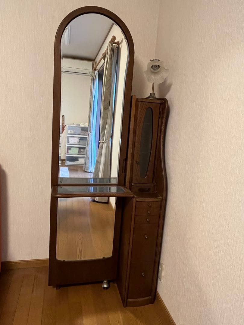ドレッサー 姿見ドレッサー ヴィンテージドレッサー 木製 レトロ婚礼家具