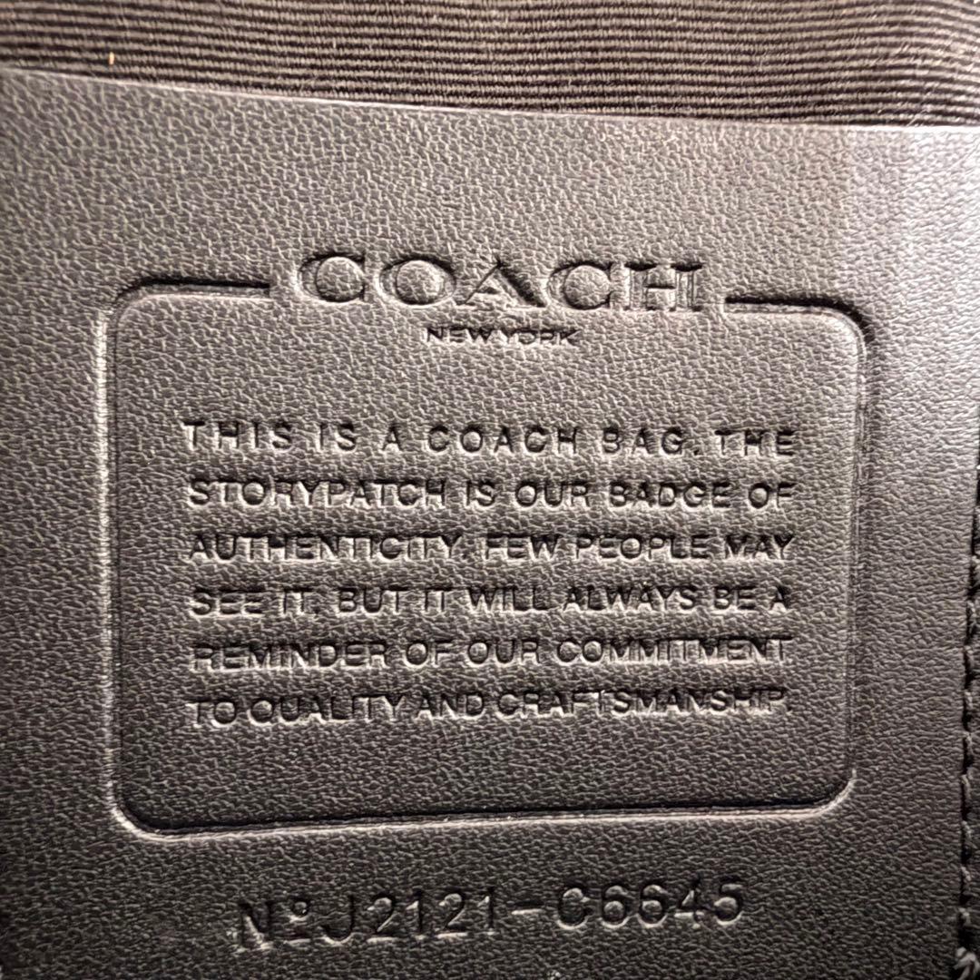 極美品✨　コーチ　ボデイバッグ　シグネチャー　レザー　トラック
