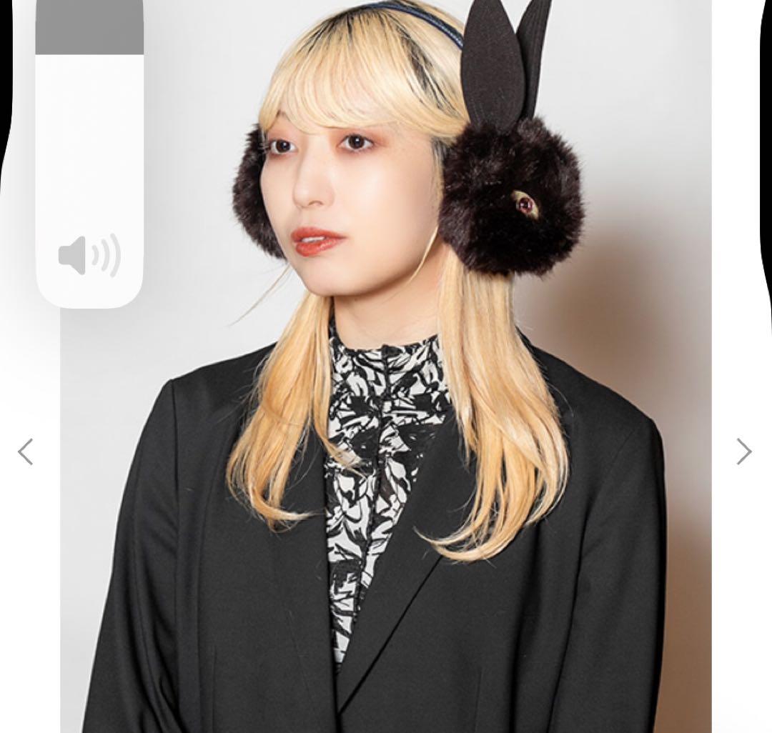 CA4LA ウサギ耳　ファー　イヤーマフ　ラパンイヤマフ