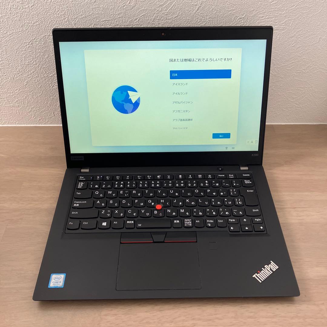 Windowsノート本体 ThinkPad X390 Windows11Pro i5 256GB 8GB