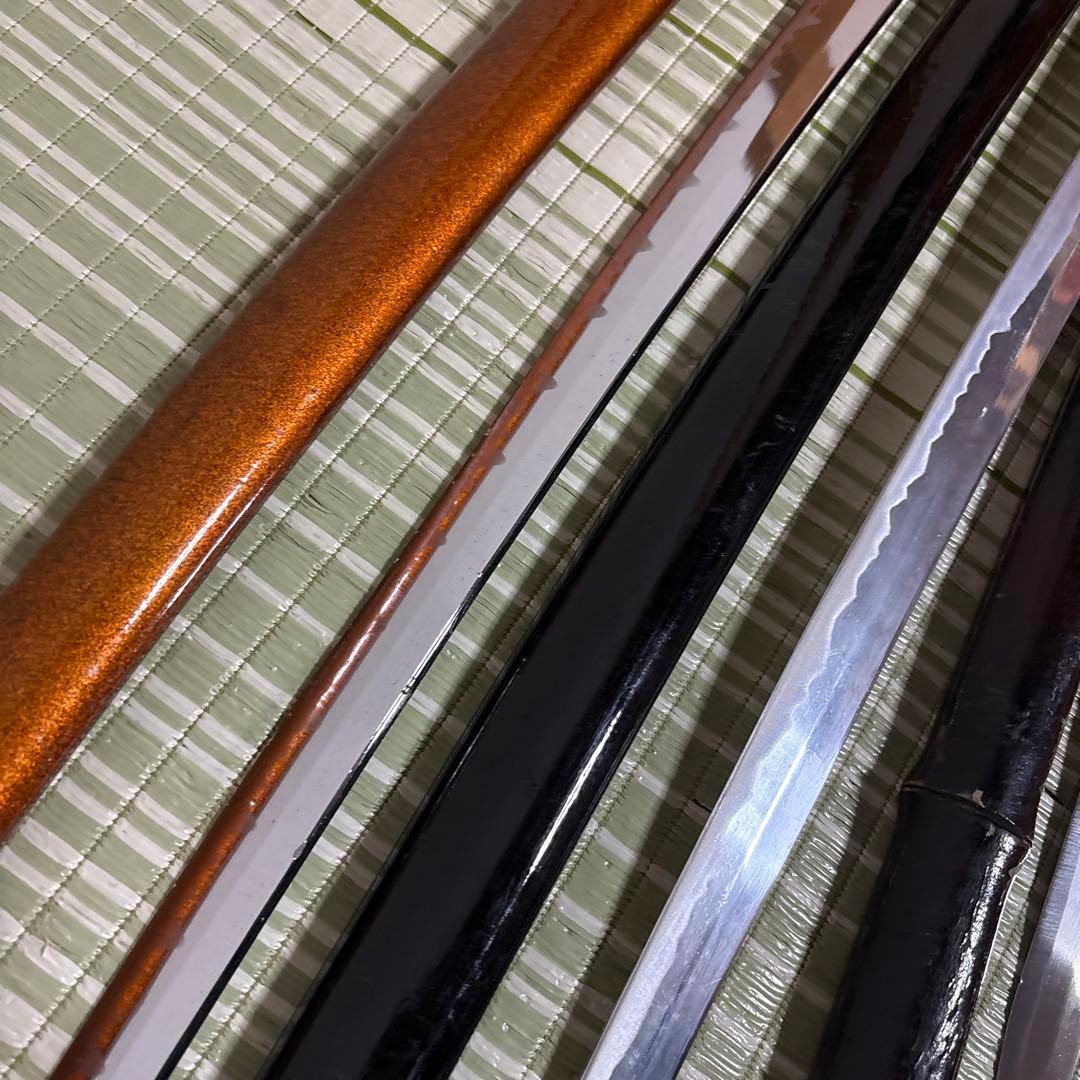 模造刀　模擬刀　武士　侍　伝統工芸　剣　鞘竹　小太刀　鞘　鍔　大衆演劇　５本