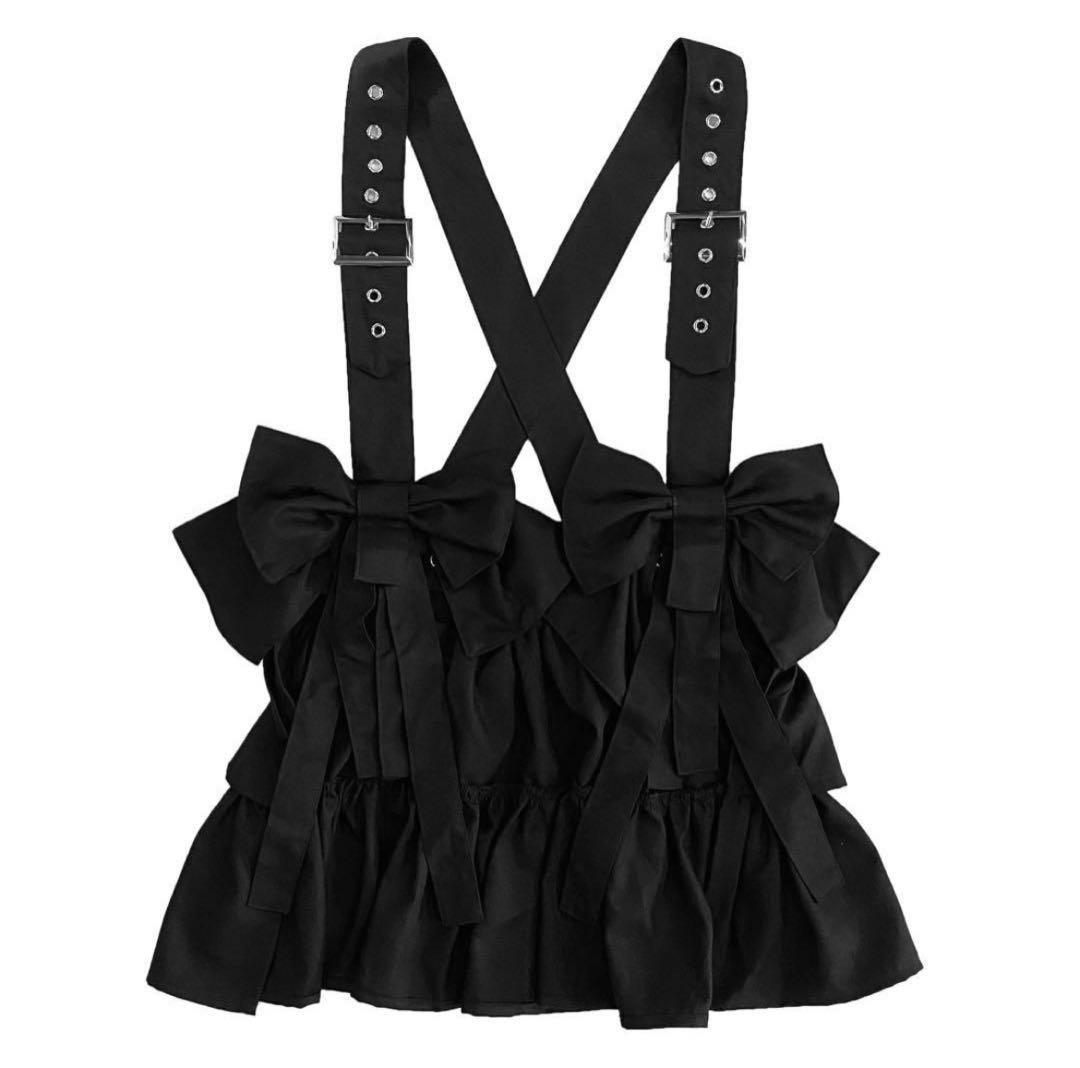 【期間限定値下げ】HEIHEI リボンハーネスサスペンダー 黒