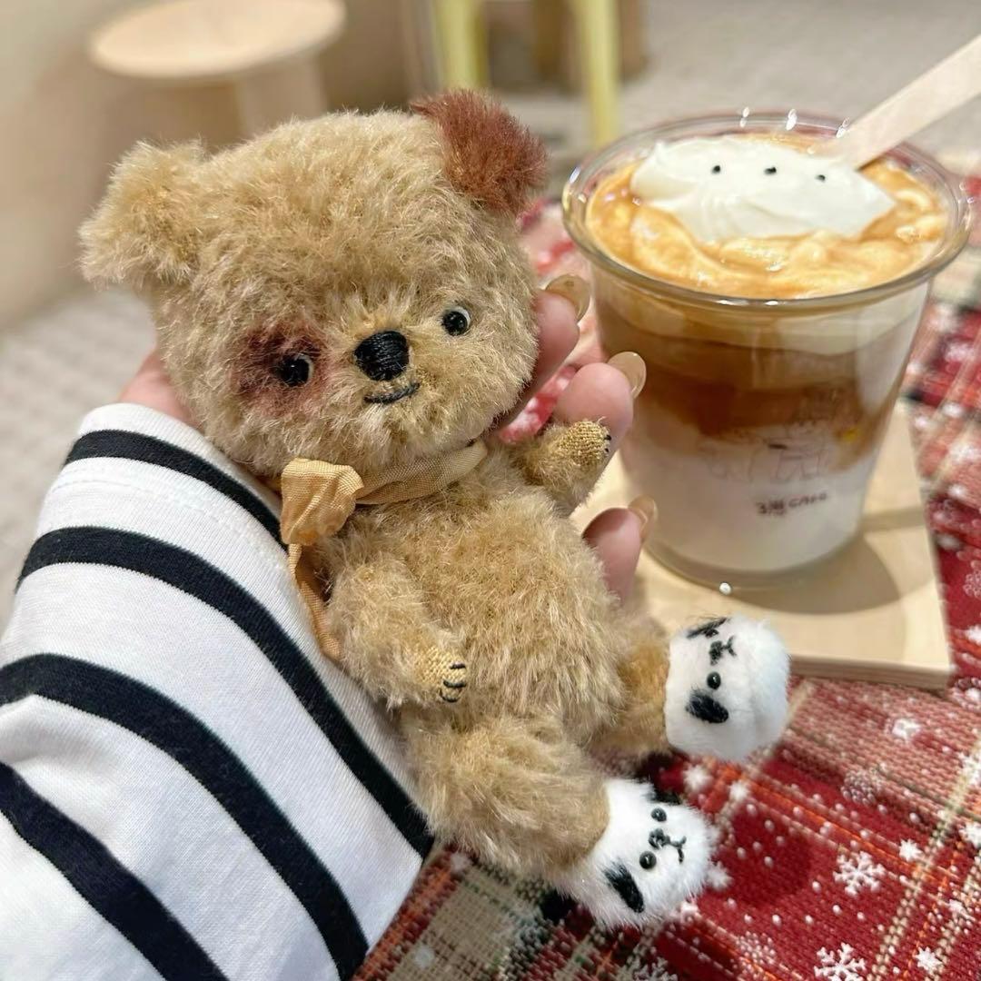 お気に入りの靴みて！ 犬 アーティストベア テディベア 海外作家様 ハンドメイド